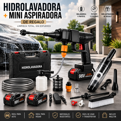 PACK DE ASPIRADORA-HIDROLAVADORA